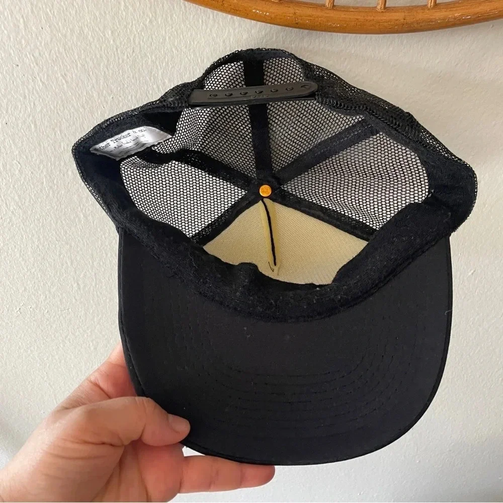Mother trucker home run hat black gold